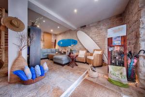 Posezení v ubytování B&B Villa Vis