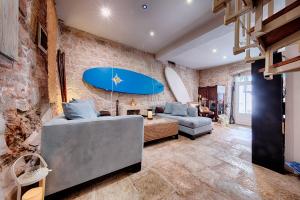 Posezení v ubytování B&B Villa Vis