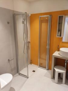 Koupelna v ubytování Hotel Internazionale