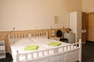 Postel nebo postele na pokoji v ubytování Welcome Hostel & Apartments Praguecentre