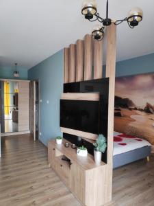 Posteľ alebo postele v izbe v ubytovaní Apartament HELLADA