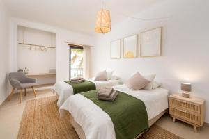 Ένα ή περισσότερα κρεβάτια σε δωμάτιο στο Villa Boho +46 φωτογραφίες