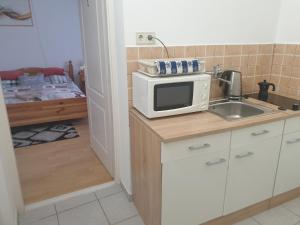 Kuchyňa alebo kuchynka v ubytovaní Főnix Panzió