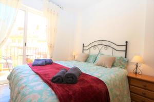 Cama o camas de una habitación en Duplex Amapolas Ref. 8269