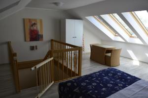 Postel nebo postele na pokoji v ubytování Apartament z widokiem na morze "U Grażyny"