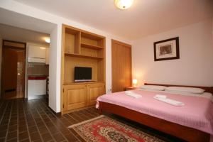 Posteľ alebo postele v izbe v ubytovaní Studio Apartment in Porec with Terrace, WiFi (3794-1)