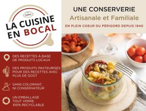 un flyer pour un événement avec un bol de nourriture dans l'établissement Ibis Sarlat Centre, à Sarlat-la-Canéda