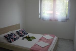 Postel nebo postele na pokoji v ubytování Apartment Seline 9 nur 200 m bis zum Strand