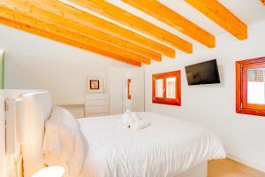 Posteľ alebo postele v izbe v ubytovaní Duplex Palma Apartment - with garage