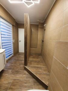 Koupelna v ubytování Gemütliche Dachgeschosswohnung