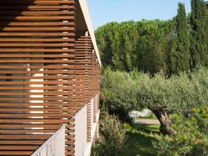 A garden outside Rocca dei Saraceni