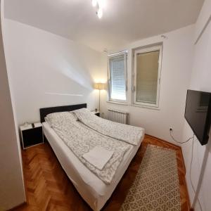 Postel nebo postele na pokoji v ubytování Apartman Veselinovic Free PARKING