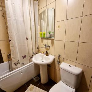 Koupelna v ubytování Apartman Veselinovic Free PARKING