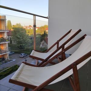 Balkón alebo terasa v ubytovaní Oli&Joly Apartments