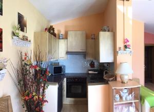Kuchnia lub aneks kuchenny w obiekcie Ferienwohnung Orchidee