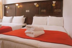 Postel nebo postele na pokoji v ubytování Plaza London Hotel