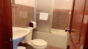 Vannituba majutusasutuses Hotel Caluva