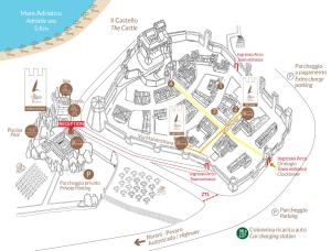 a map of the hilti resort at La Loggia Historic Resort in Gradara