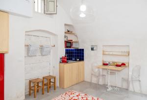 Kuchyň nebo kuchyňský kout v ubytování Lunaspina Gallipoli