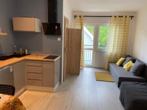Kuchyň nebo kuchyňský kout v ubytování Pokoje Gościnne - Apartamenty MATI