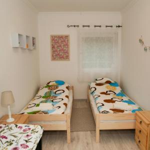Posteľ alebo postele v izbe v ubytovaní Cseresznyés Apartman