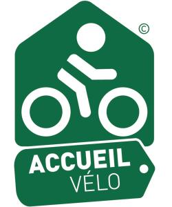 a green sign with a sign for aocalcil veoda at Chambres dhôtes Logette in Consenvoye