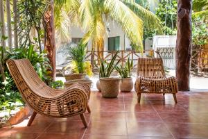 Balkón nebo terasa v ubytování Hotel Macondo Holbox