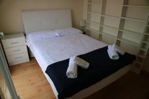 Posteľ alebo postele v izbe v ubytovaní Sky Beach Can Picafort