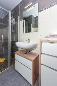 Koupelna v ubytování Ferienwohnung Rosalinde