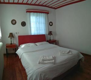 Postel nebo postele na pokoji v ubytování Guesthouse Iro