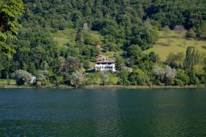 a house on the shore of a lake at Un nido sul lago in Ranzanico