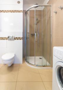 Kúpeľňa v ubytovaní Apartament Panorama z widokiem na góry + 37 fotografií