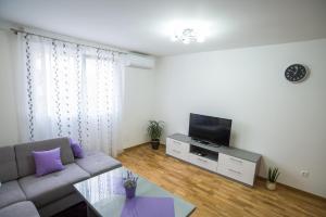 TV a/nebo společenská místnost v ubytování Too Sweet Apartment 1