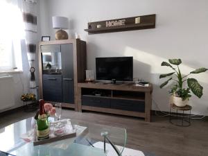 Dapur atau dapur kecil di Traumzeit-Ferienwohnung
