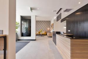 Een zitgedeelte bij Hotel Krige