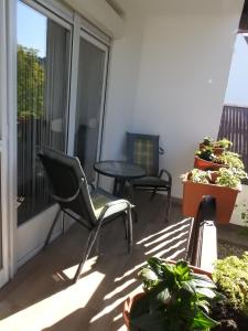 Balkón nebo terasa v ubytování Haus Gizella