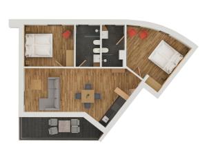 Plán poschodí v ubytovaní Chalet Insignis