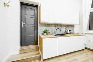 Kuchnia lub aneks kuchenny w obiekcie Niron Apartament Dom z Papieru Sztokholm