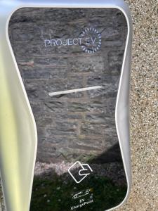 a close up of a cell phone sitting on a table at Loch Morar Private Suite in Mallaig