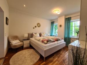 Postel nebo postele na pokoji v ubytování Villa Wieser