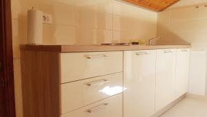 Kuchyň nebo kuchyňský kout v ubytování Apartment A&M