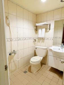 Koupelna v ubytování Family Hotel - Linsen + 37 fotografií