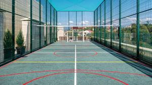 a basketball court in the middle of a building at Апарт-отель МЕТРОПОЛЬ in Sochi