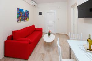 TV a/nebo společenská místnost v ubytování (Apt.2) Lofos Apartments in Vergia Halkidiki