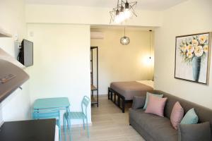 Posezení v ubytování Theano Luxury Suites Nikiti