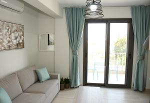 Posezení v ubytování Theano Luxury Suites Nikiti