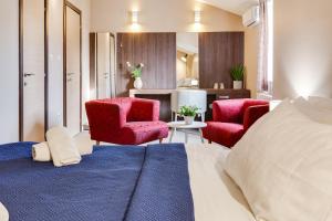 Cama ou camas em um quarto em Hotel Sky
