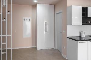 Kuchyň nebo kuchyňský kout v ubytování Apartmani MiS