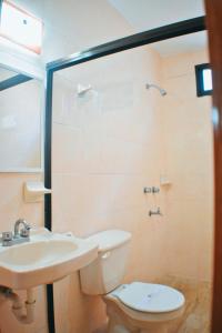 Koupelna v ubytování Hotel Hacienda Sánchez