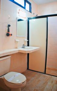 Koupelna v ubytování Hotel Hacienda Sánchez